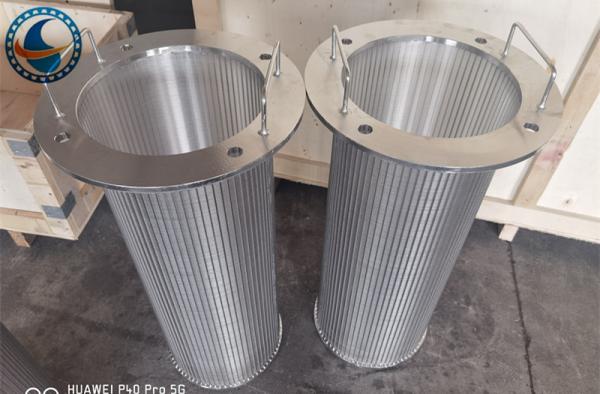 ID 50mm Stainless Steel 316l Johnson Vee Wire Screen Screw Extruder Filter
