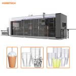Pvc PS Milk Cup Tea Cup Manufacturing Machine 120KW Vacuum Forming Equipment