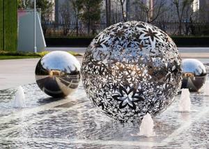 Wholesale 100cm Water Fountain 316 Stainless Steel Ball Sculpture from china suppliers