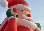 Outdoor Xmas Giant Inflatable Santa Claus With Blower For Christmas Decorations