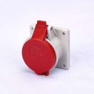 Wholesale Screwed Terminals IP44 5P 16a 400v 6h Panel Mounted Socket from china suppliers