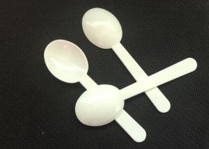 Wholesale length 76mm Ice cream scoop in white color small plastic spoon from china suppliers