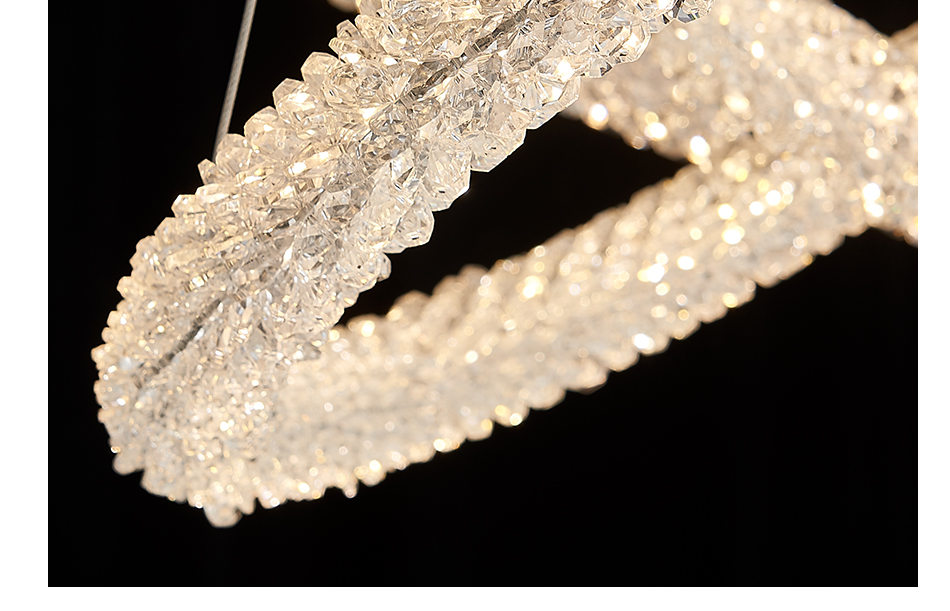 Luxury Living Room Crystal Chandelier Modern Home Decor Circle bedroom chandelier(WH-CY-221)
