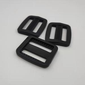 Wholesale Adjustable 1'' Black Plastic Clasp Buckle Customized Logo 1 Inch Triglide from china suppliers