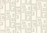Removable Non-woven Vintage Style Living Room Wallpaper With Geometric Pattern