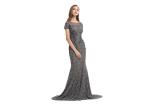 Women ' S Mermaid Elegant Long Sleeve Evening Dresses Lace V - Neck Dress For