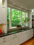 Polishing Commercial Aluminum Horizontal Sliding Windows Wood Grain Heat