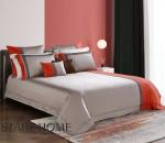 Hotel Bedding Set 100% Cotton 4pcs Flat Bed Sheets and Duvet Cover for Full Size