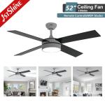 6 Speed Remote LED Ceiling Fan For Living Room Pure Copper DC Motor OEM/ODM