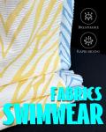 Kids Recycled Swimwear Fabric Striped Pattern For Eco-Conscious Swimwear