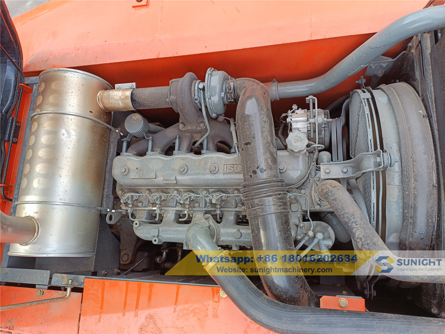 Isuzu 6BG1 Engine Used Hitachi Excavator 0.25m3 To 1.0m3 Working Hours 1000 To 2300Hours