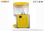 Commercial 2 Tanks Cold Drink Juice Beverage Dispenser with Jet Spray Refrigerat
