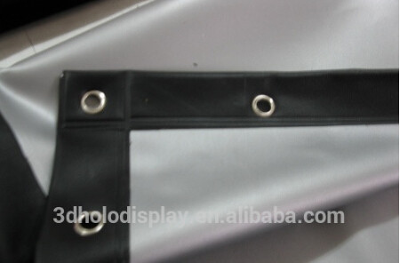 Custom Size Projection Screens 4.5 x 50m Economic Fabric Black Border