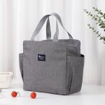 Cationic Custom Insulated Lunch Bags Double Layer Leak Proof Lunch Bag