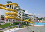 Customized Size Pipe Water Slide Water Park Playground Equipment Corrosion