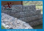 Galfan Galvanized Gabion Box , Gabion Wall Baskets For Riverbed Garden