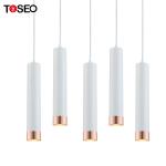 240V Aluminium Cylinder Black Pendant Light Front Replace Bulb Chandelier Anti