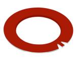 Red Inch Dimension Thrust Washer Bushings Metric Slding Bearings
