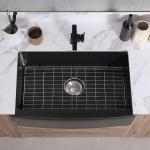 Farmhouse Apron Front Kitchen Sink Ceramic 30In Single Bowl Kitchen Sink Matte