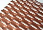Paint Treatment 3D Expanded metal Mesh For Decorative Metallic Screen1220x2440mm