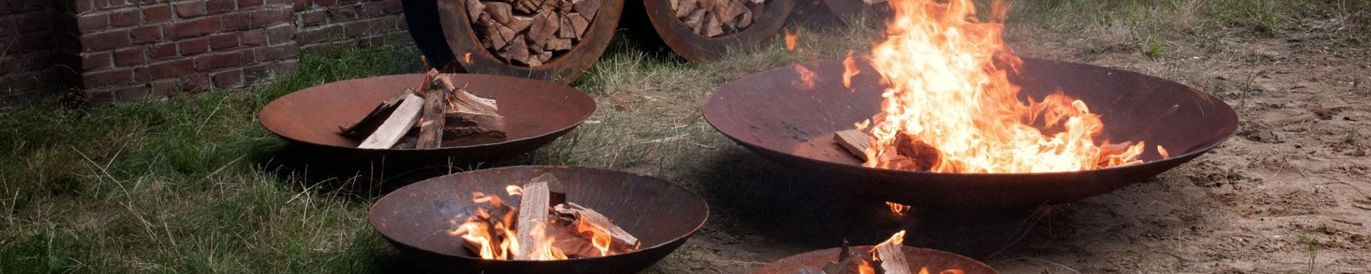 Patio Large Rust Heavy Wood Burning Outdoor Garden Corten Steel Fire Bowl Pit