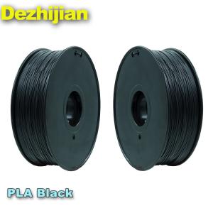 Wholesale Black 3d Printer Filament PLA 1.75 Mm Heating Bed Temperature 50℃ from china suppliers