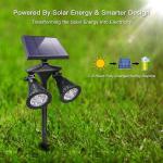 Waterproof 201 Stainless Steel Plastic 12LED Motion Sensor Wall Light for Back