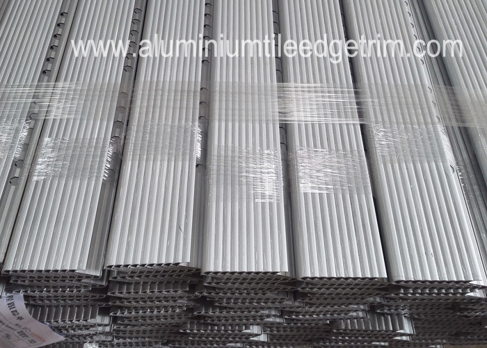 matt silver aluminium tile edging trims