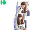 14 Inch Brown Wave C Parting Heat Resistant Synthetic Hair Wigs For Young 100%