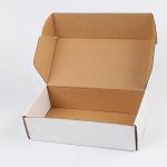 White Corrugated Shipping Boxes Custom Logo Matte Glossy Aircraft Packaging