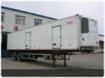 Freezer Box Semi Trailer 50 Ton Refrigerated Trailer Truck With 3 Axles / 2 Legs