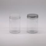 Confectionery Packaging 250ML PET Food Jar with Screw Cap and Aluminium Lid