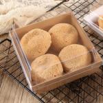 250gsm Cardboard Food Boxes With Clear Lids Eco Friendly Gravure printing