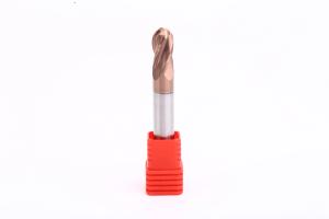 Wholesale 4 Flutes CNC Milling Ball Nose End Mill with Axial Rake Angle -7° from china suppliers