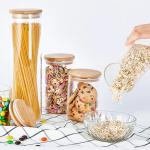 Silicon Circle Bamboo Jar Lid Leafproof For Glass Storage Jar Food Jar Kitchen