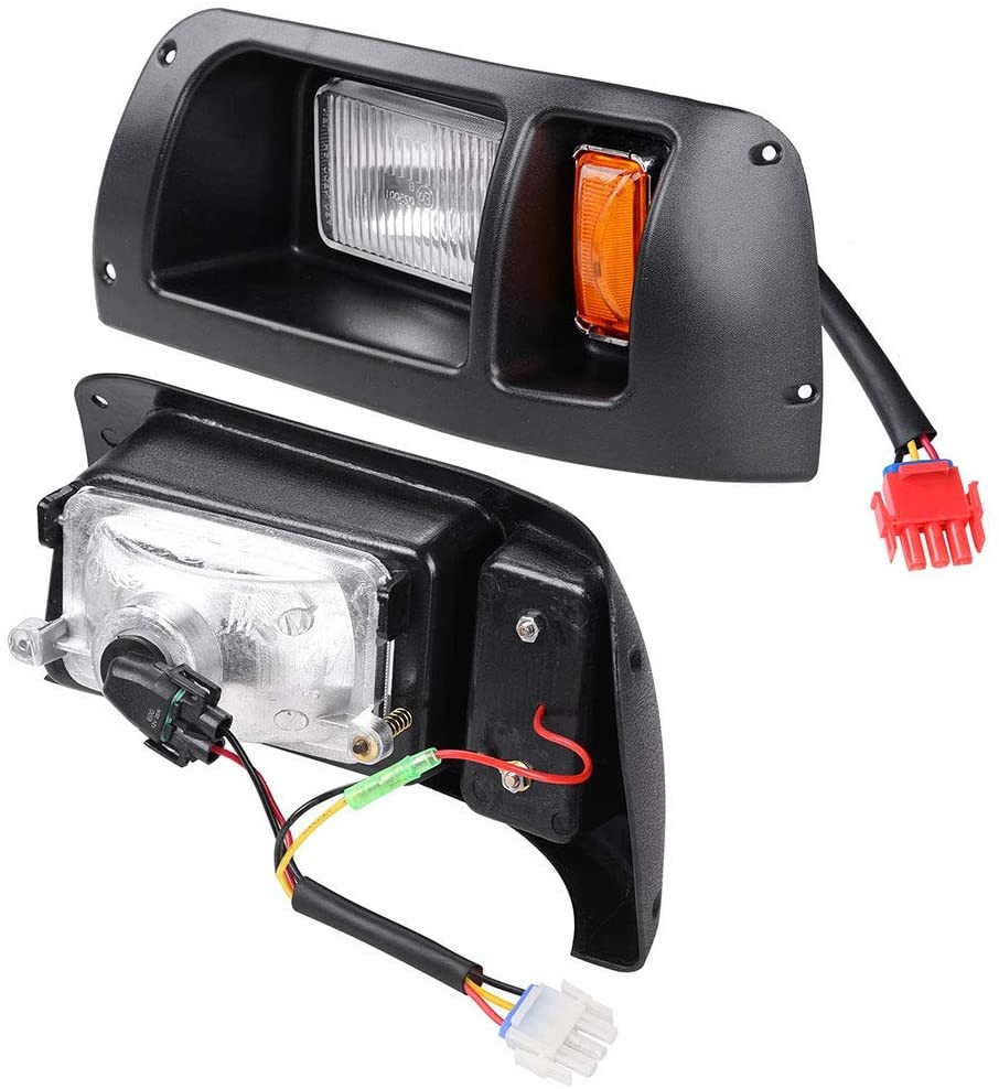 Club Car DS 1993-UP Model Halogen Golf Cart Headlights , DS Cart LED Tail Light Kit
