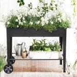 Standing Raised Garden Beds Heavy Duty Outdoor Planter Box for Functional