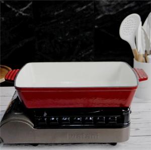 Wholesale Enamel Coating Cast Iron Frying Pan 2.5/4kg Cast Iron Roasting Pan from china suppliers