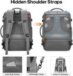 42L Carry on Luggage Flight Approved Expandable Hidden Shoulder Straps Weekender