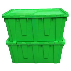 Wholesale Stacking Plastic Turnover Box Plastic Storage Crates Logistics Moving Container from china suppliers