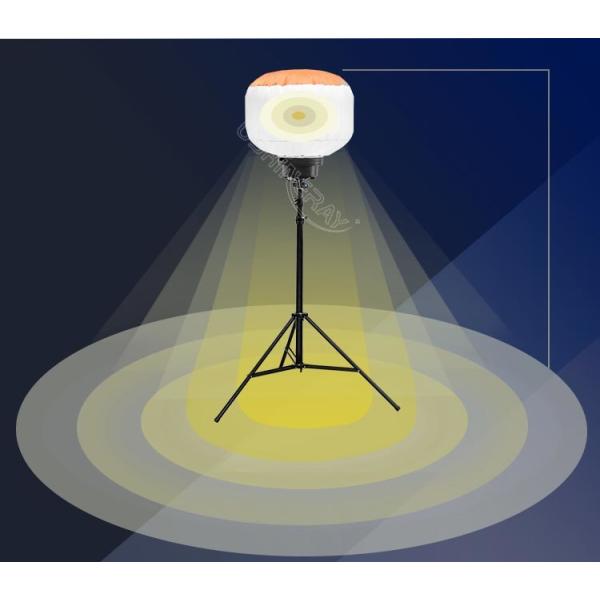 Battery Powered LED Balloon Lights 100 Watt Led Work Light Stand For Incident Response