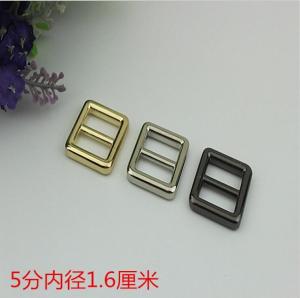 Wholesale Zinc alloy high plating light gold 16 mm width handbag buckles adjustable strap from china suppliers