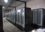 SECOP Compressor Double Glass Door Refrigerator Three Hinged Swing