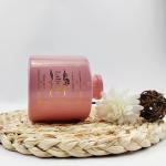 Matte Pink Glass Round Bottom Diffuser Bottle 150ml 200ml with Eco-friendly