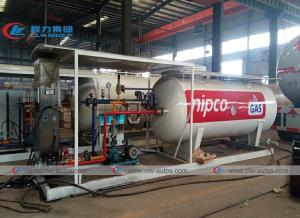 Wholesale 2.5 Tons 5000 Liters LPG Gas Storage Tanker With Cylinder Filling Scales from china suppliers