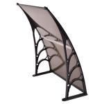 100x80 Polycarbonate Door Awnings Household Application Rain Cover White Holder
