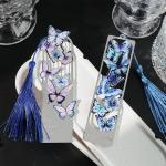 Custom Metal Bookmark butterfly Tassel Hollow Metal Bookmarks