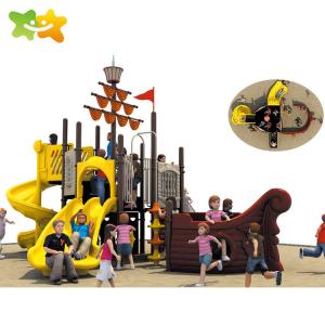 Wholesale Kids Plastic Playground Slide Pirate Ship Adventure Playground Equipment from china suppliers