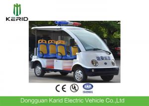 China 4 wheels Battery Powered Electric Passenger Car / Security Patrol Bus With Alarm Lamp on sale