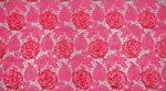 Chemical lace with Red/Pink /Orange Color + Embroidery Sequin Lace Fabric